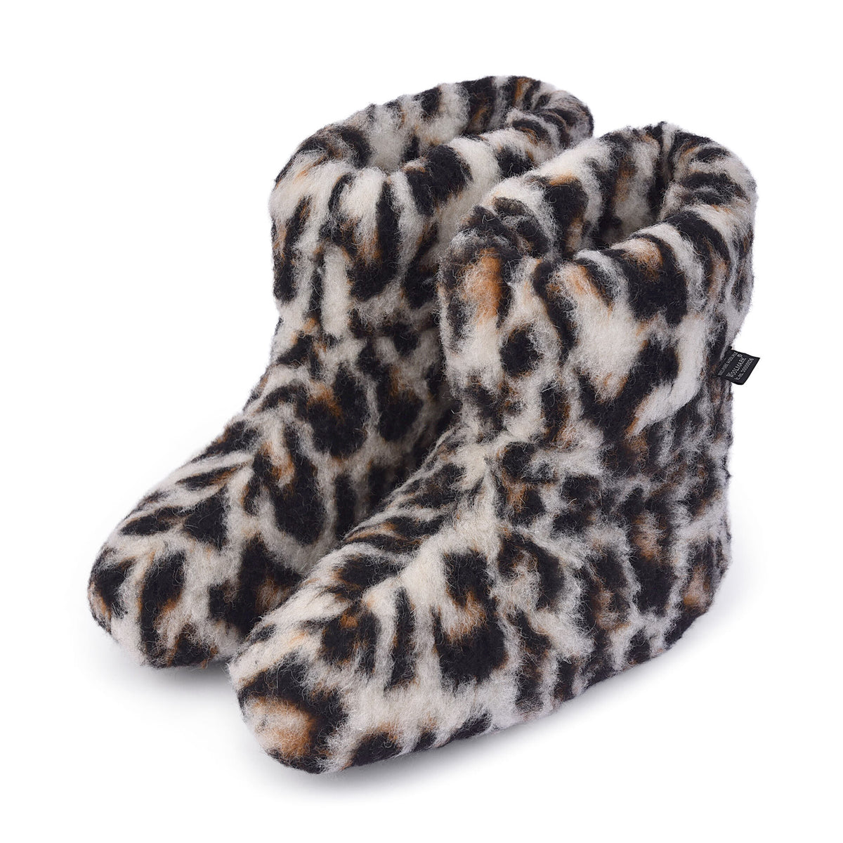 TV bačkory z Merino vlny leopard