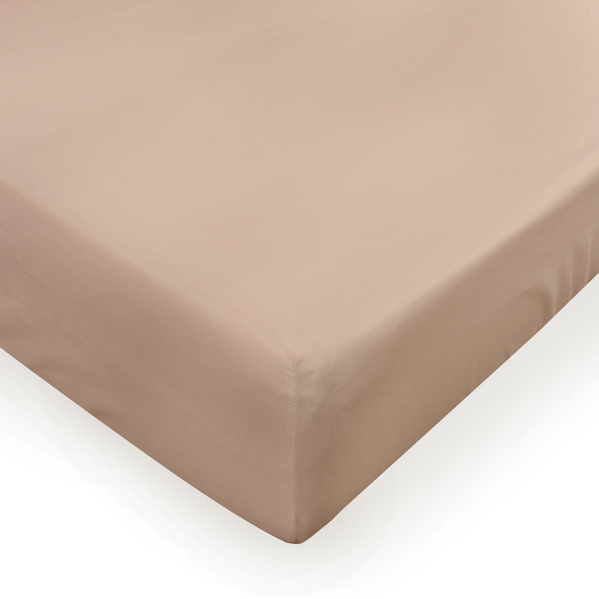 Dra-på-lakan i bomull beige