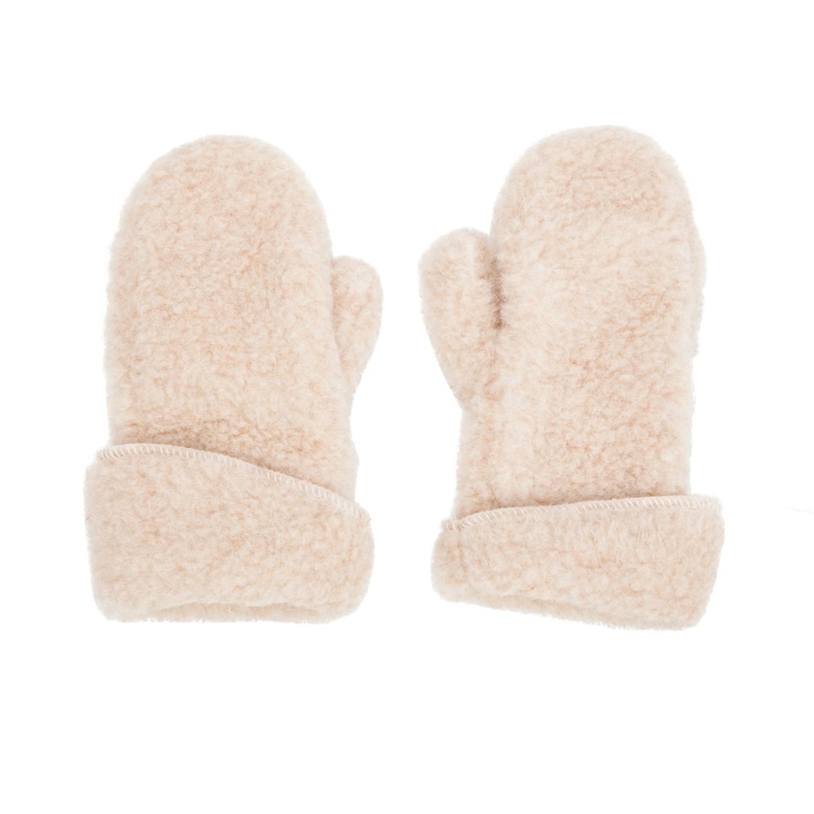 Fårullsvantar beige