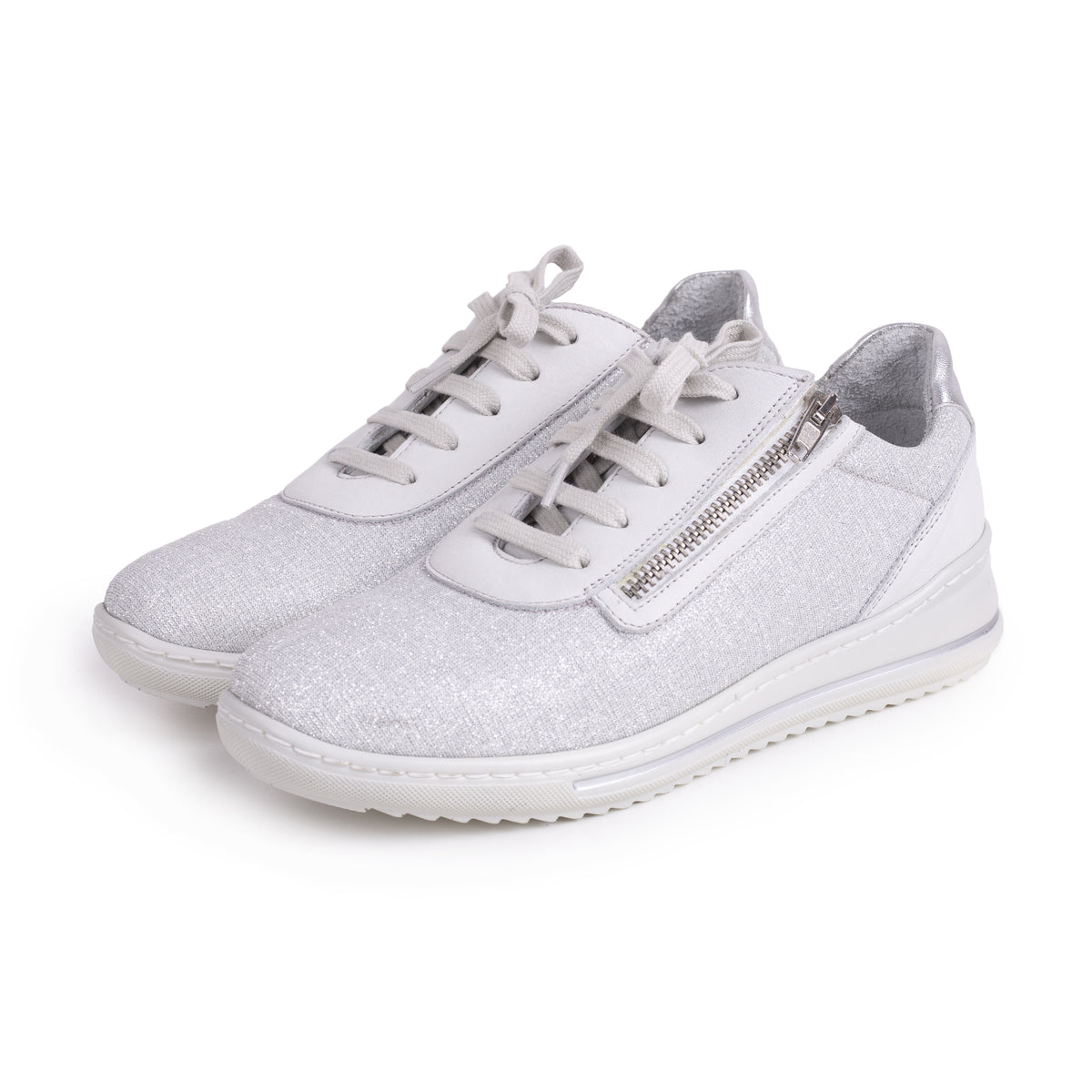 Damsneakers i läder Irma vit