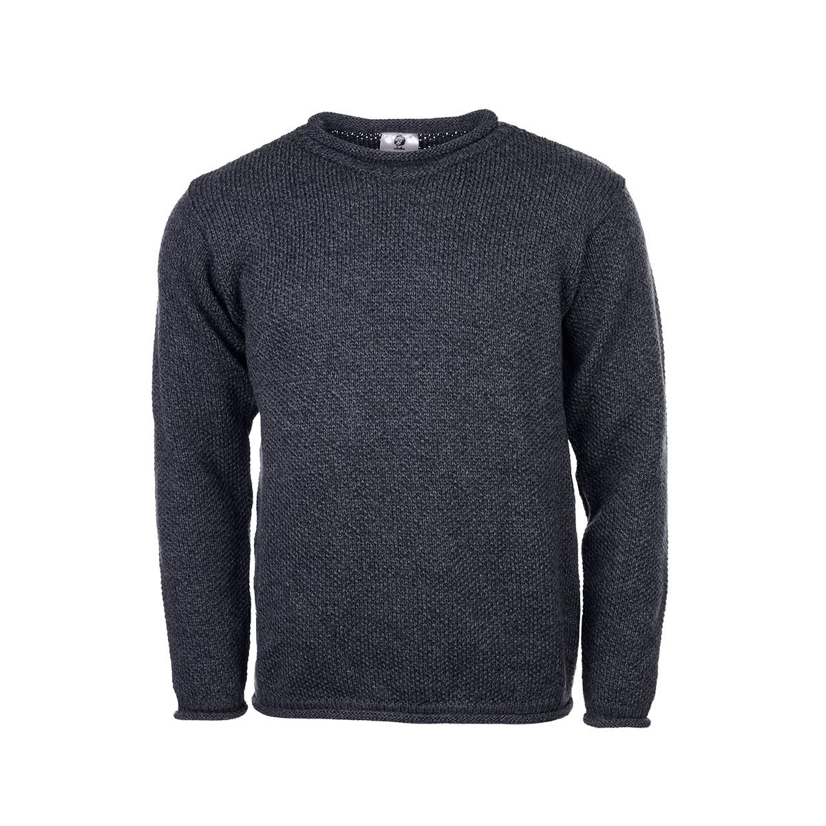 Herrpullover ulltröja merinoull grå