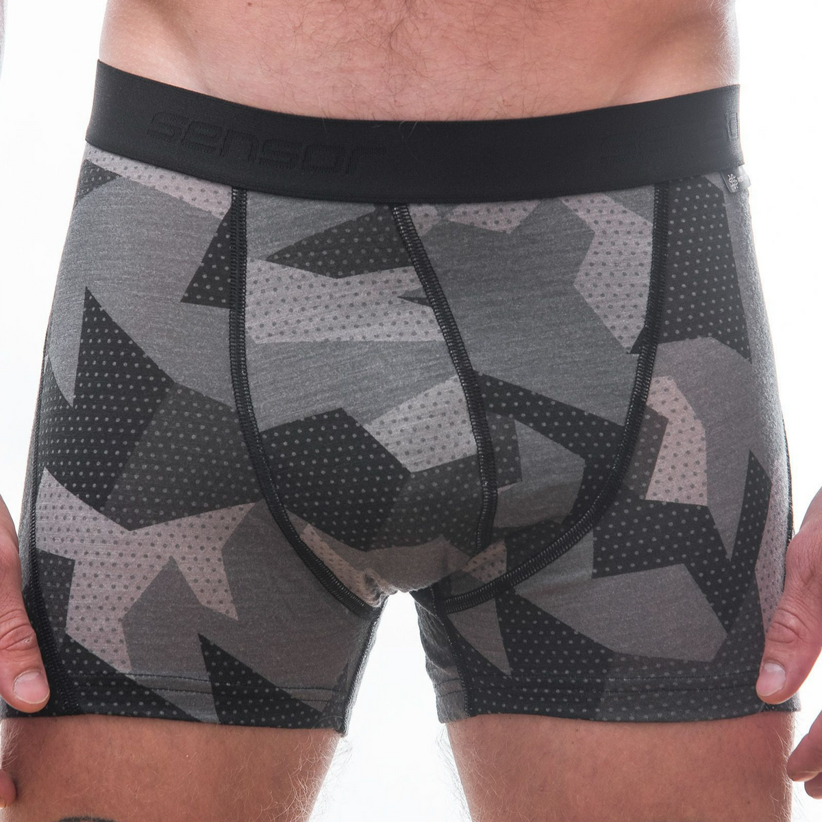 Funktionsboxershorts för herr Sensor Merino Impress Camo