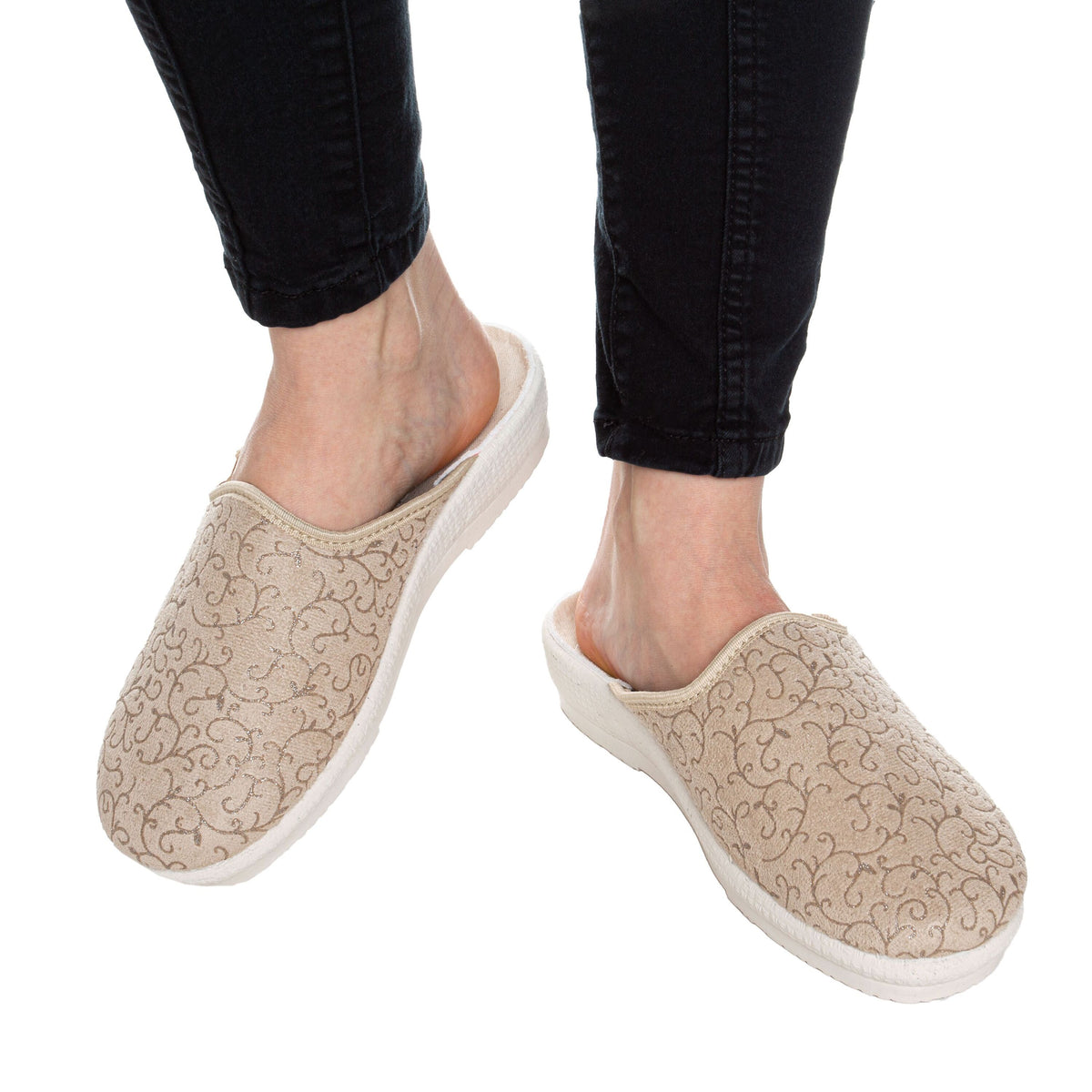 Damtofflor Irena beige