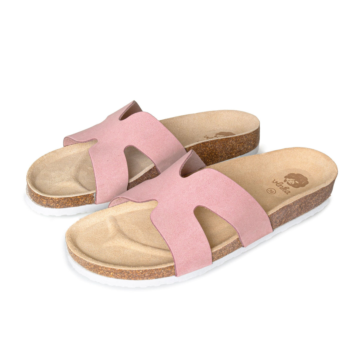 Anatomiska damkorkslip-in-tofflor Zora rosa