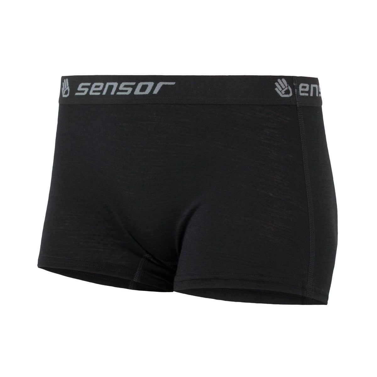 Dam-funktionsunderbyxor med korta ben Sensor Merino Active svart