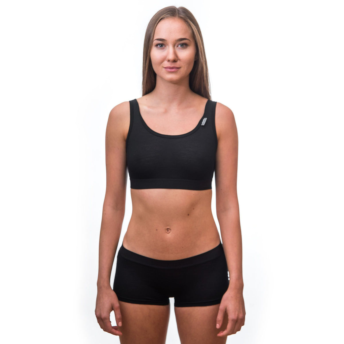 Dam-funktionsunderbyxor med korta ben Sensor Merino Active svart