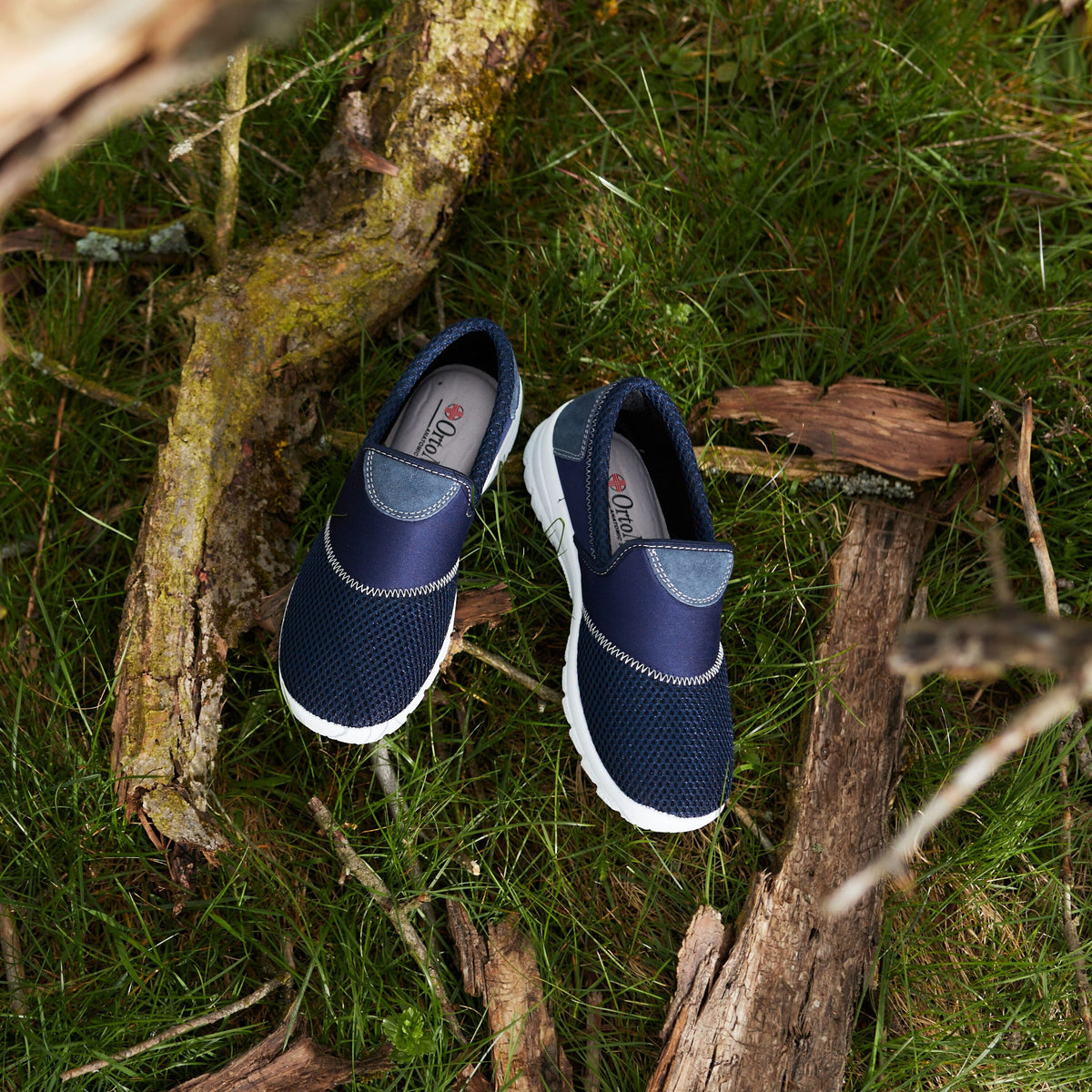 Dam andningsbara gelsneakers blå