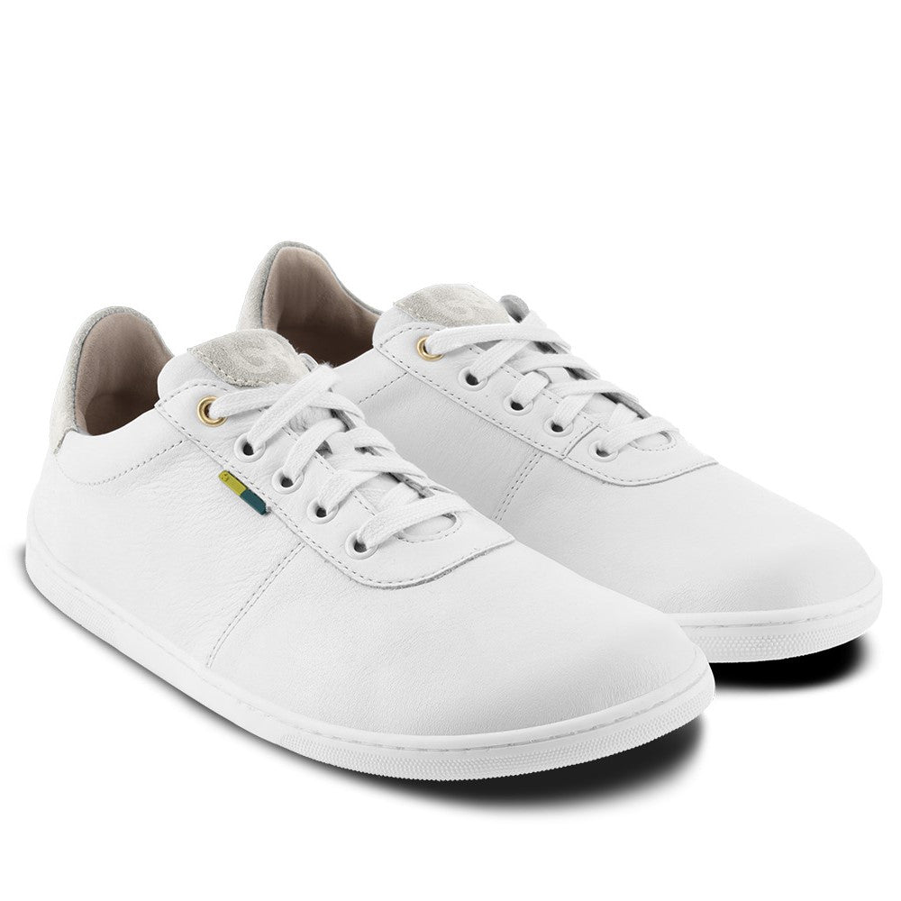 Läderbarfotaskor Be Lenka Royale vit/beige