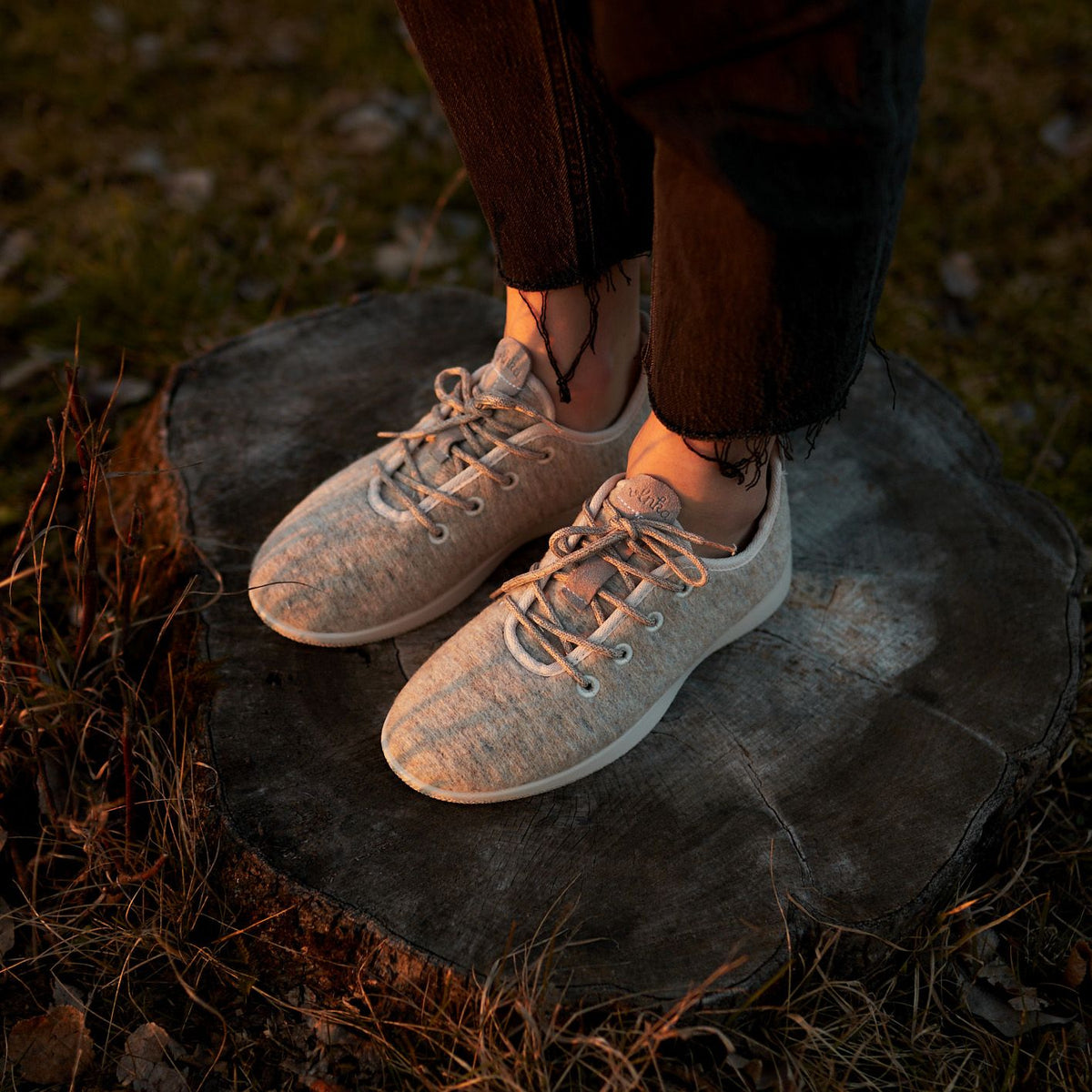 Woolee ullsneakers beige