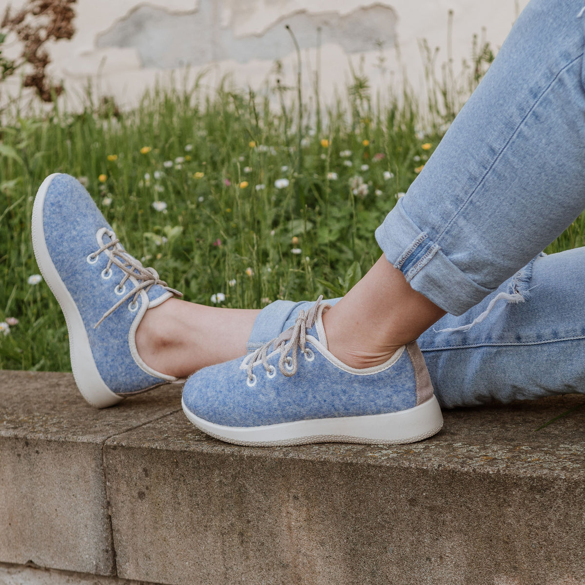Ullsneakers Woolee blå