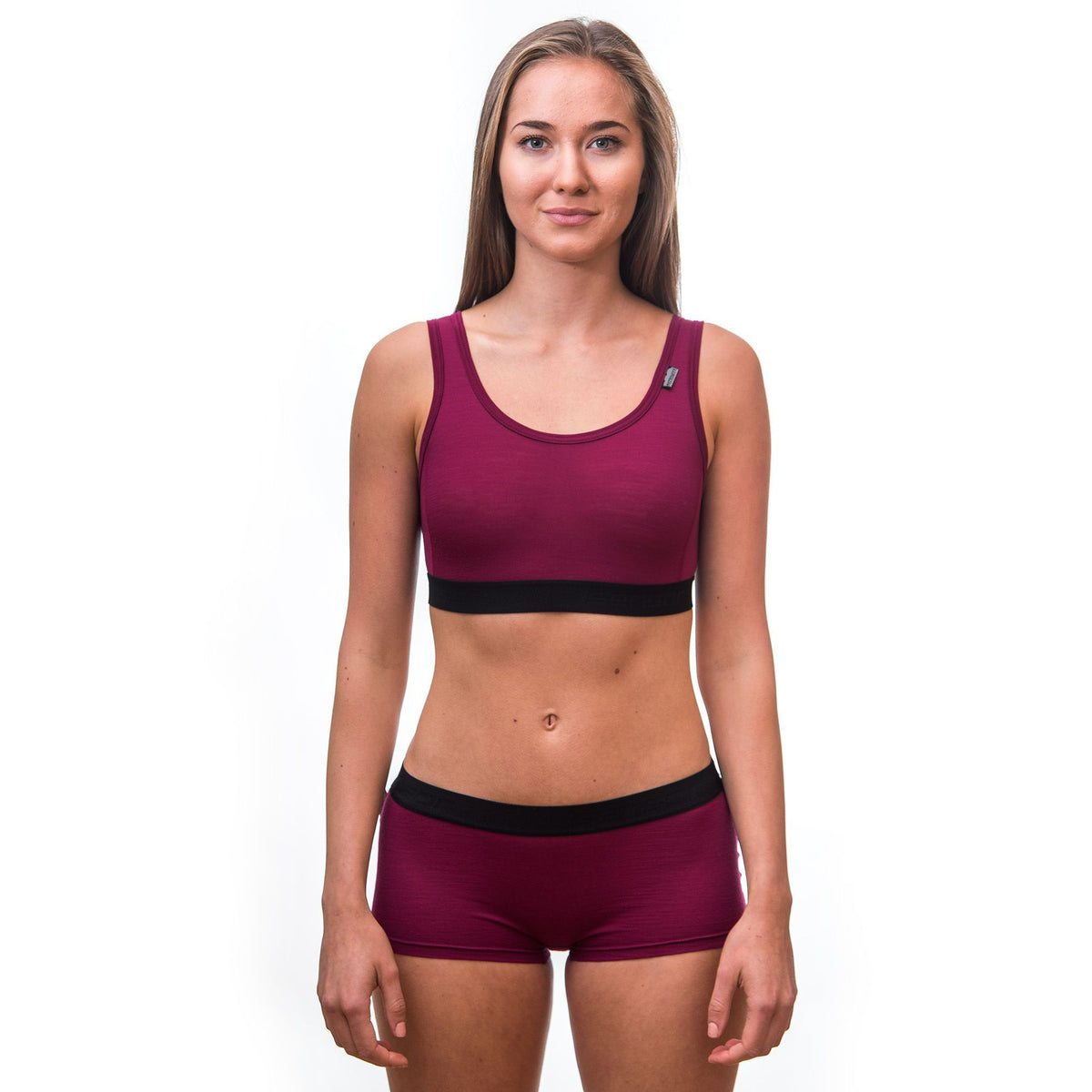 Funktionstrosor för dam med ben Sensor Merino Active rosa