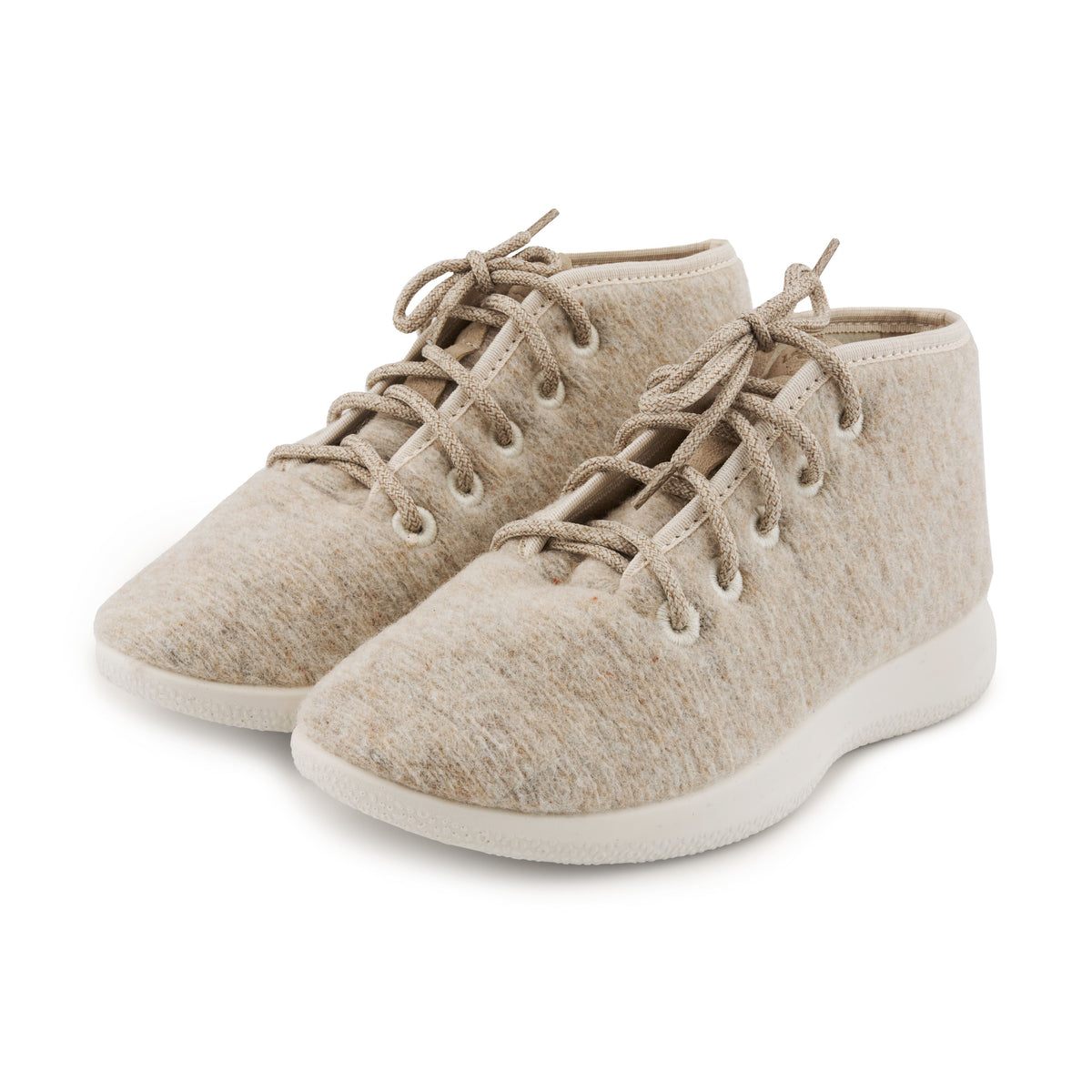 Ankelhöga ullsneakers Woolee beige