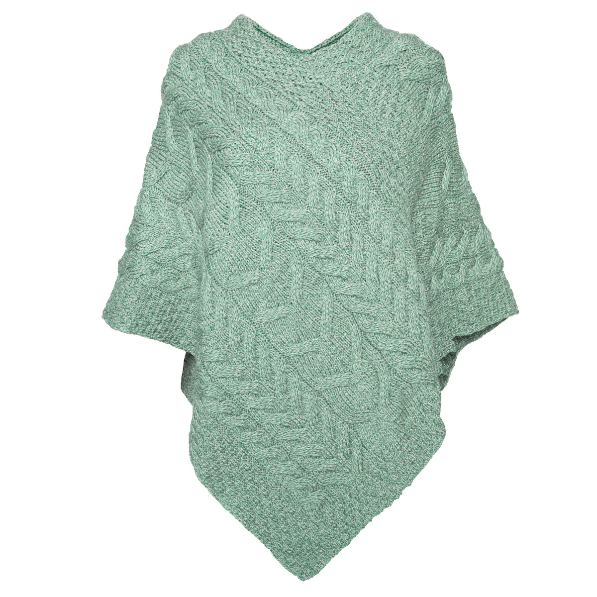 Ullponcho Supersoft merinoull turkos