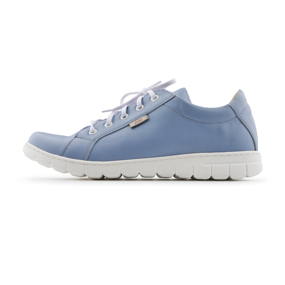Damlädersneakers Nina blå