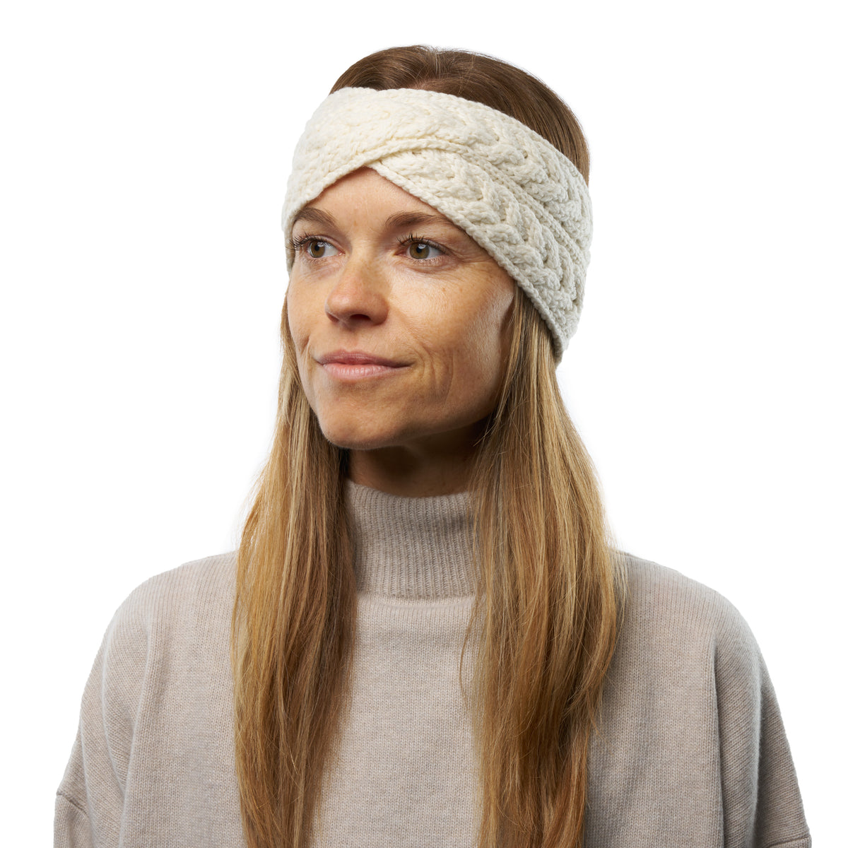 Korsat ullpannband Supersoft merinoull natur