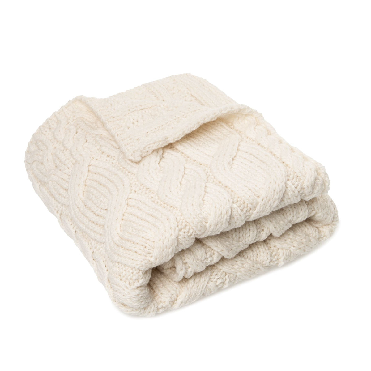 Barnullpläd Supersoft merinoull natur