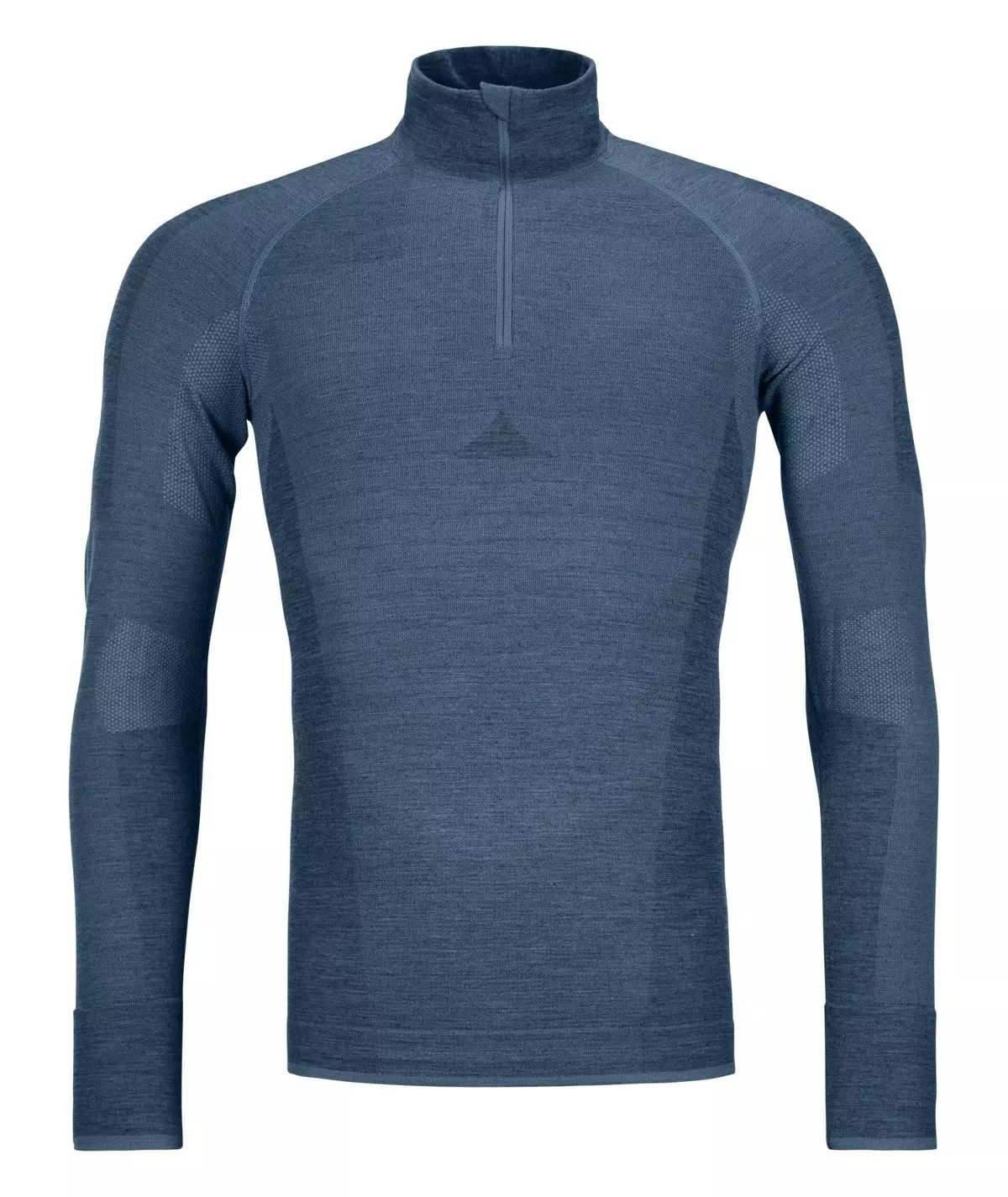 Herr merinoullströja 230 Competition Zip Neck Ortovox petrolblå