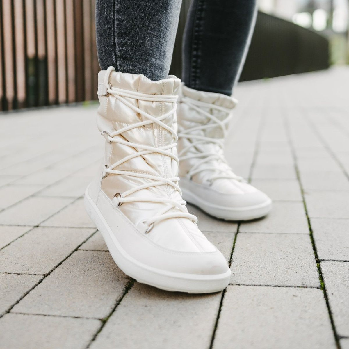 Barefoot damsnöskor Be Lenka Snowfox vit