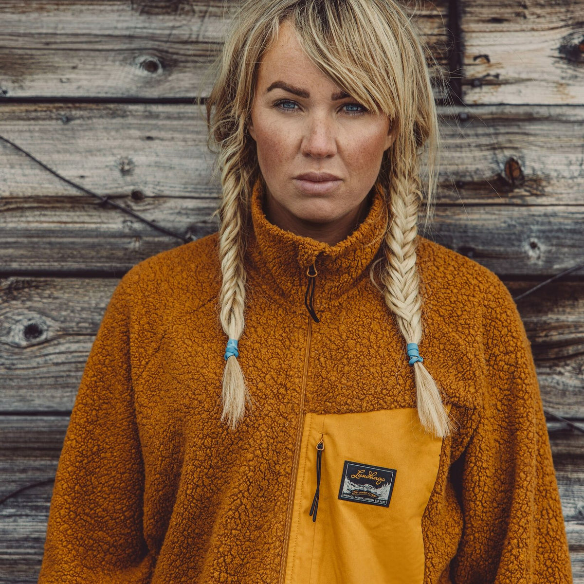 Damtröja med merinoull Flok Lundhags brun
