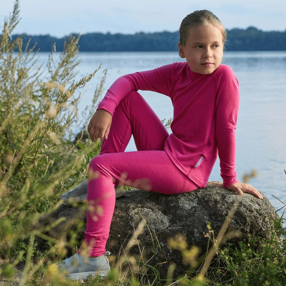 Funktionella underställsbyxor för flickor merino XTREME Thermowave rosa