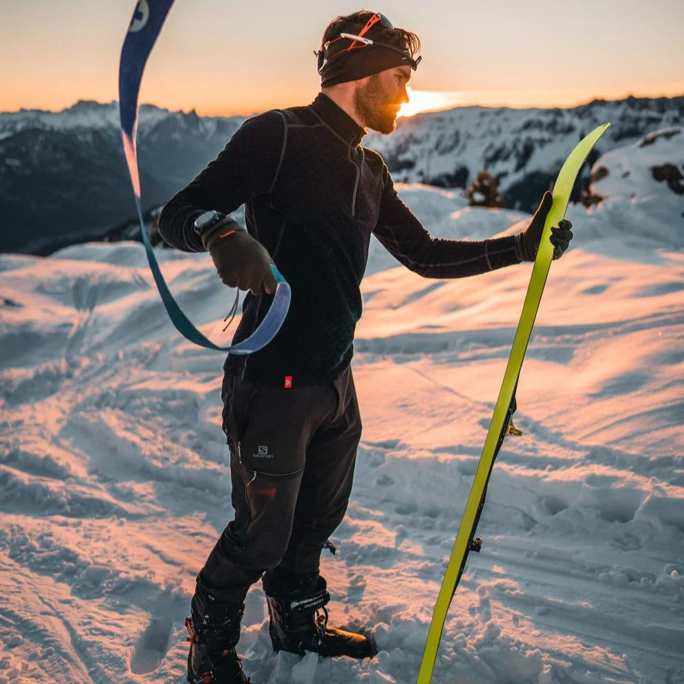Funktionströja herr dragkedja merinoull XTREME Thermowave svart