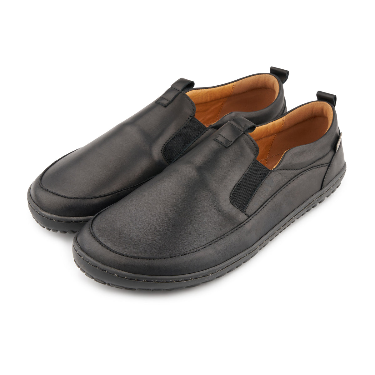 Herr barfotaskor slip on svart