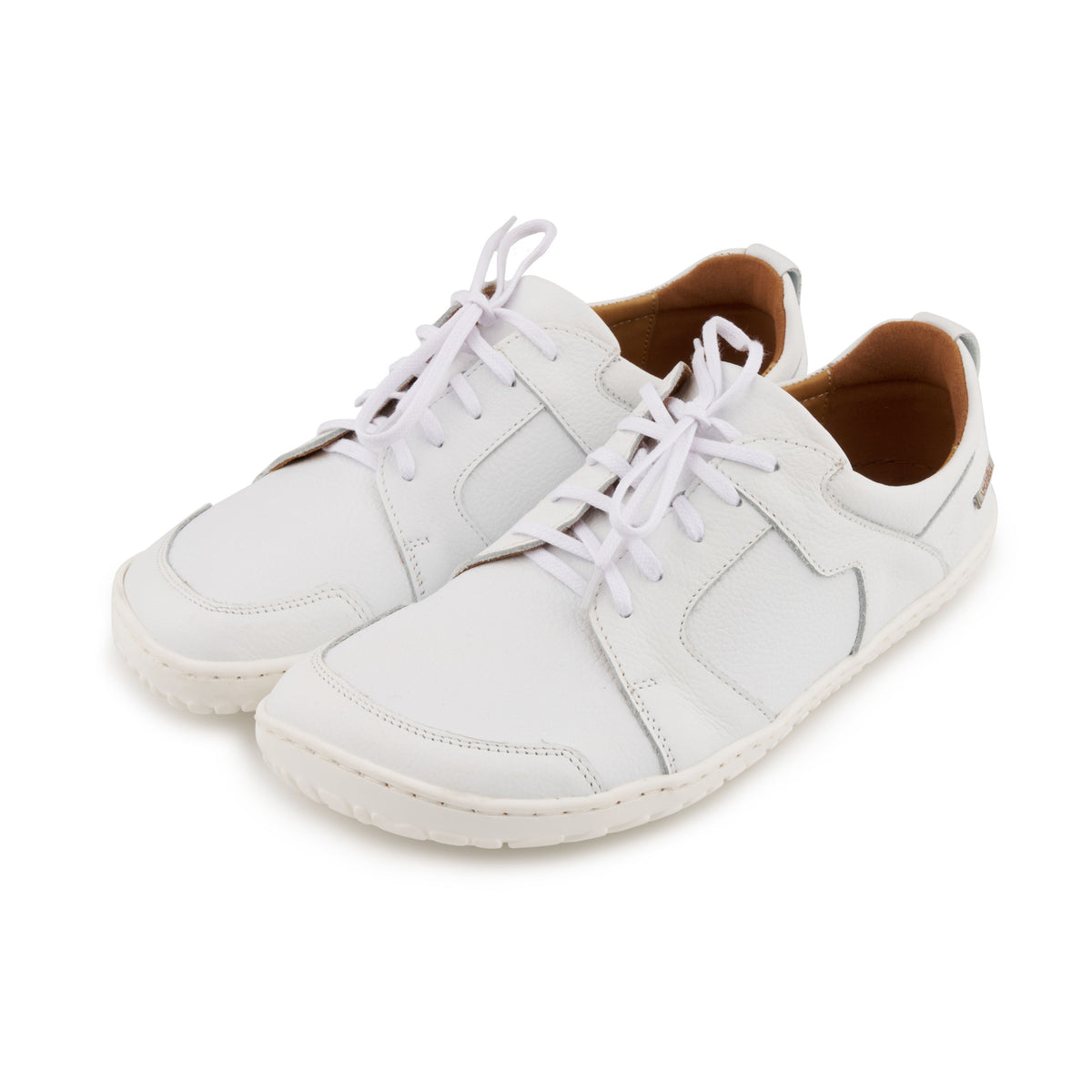 Barefoot lädersneakers Saša vit
