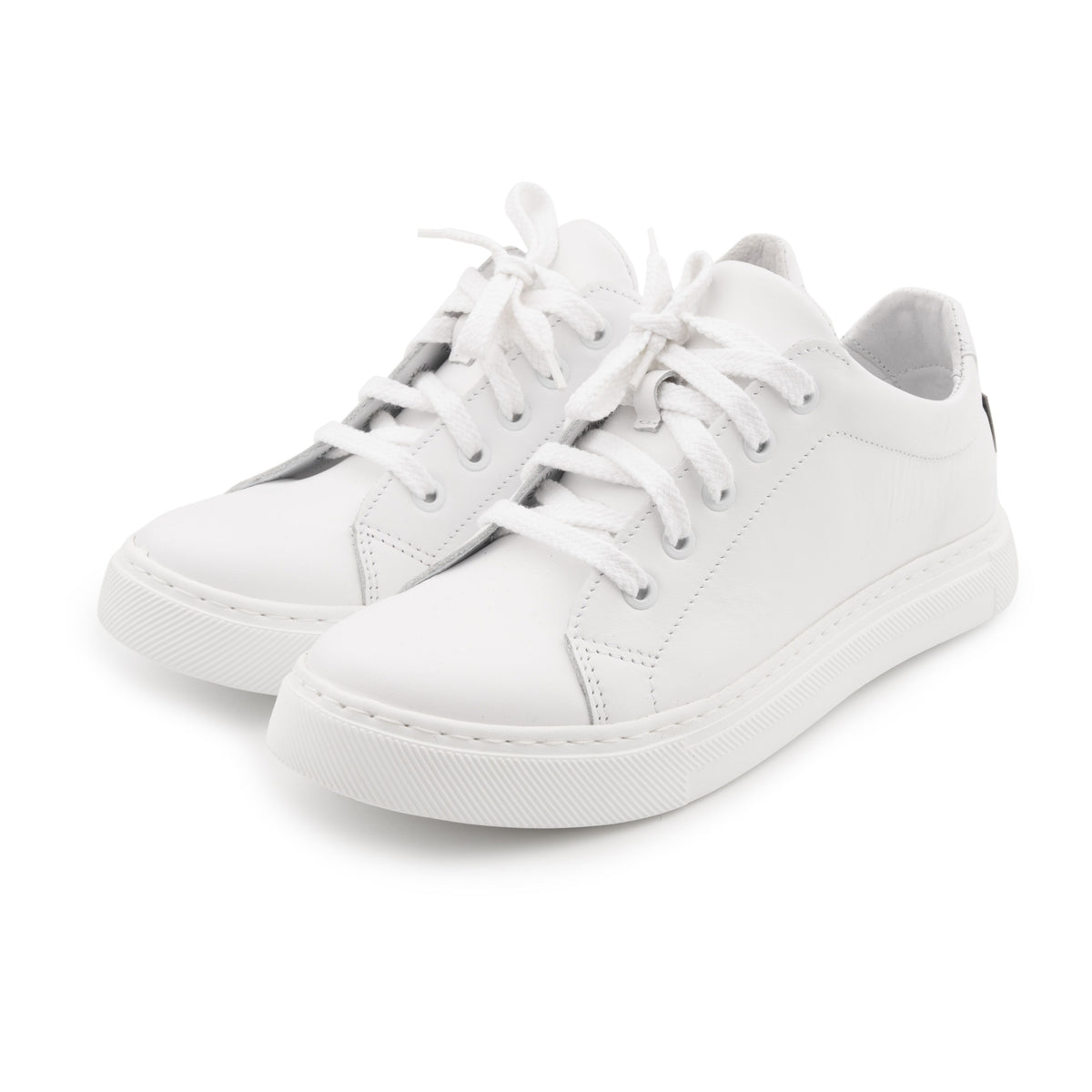 Damhälsolädersneakers Viola vit