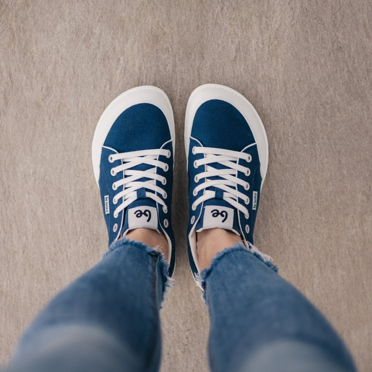 Barfootsneakers Be Lenka Rebound Low Cut mörkblå