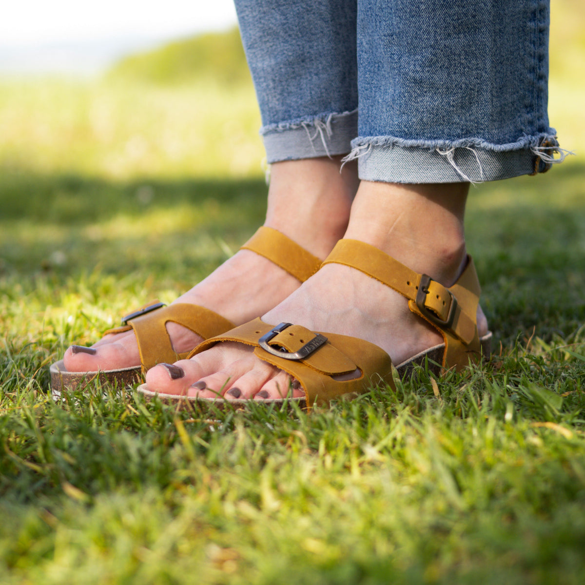 Damanatomiska korksandaler Jindra beige