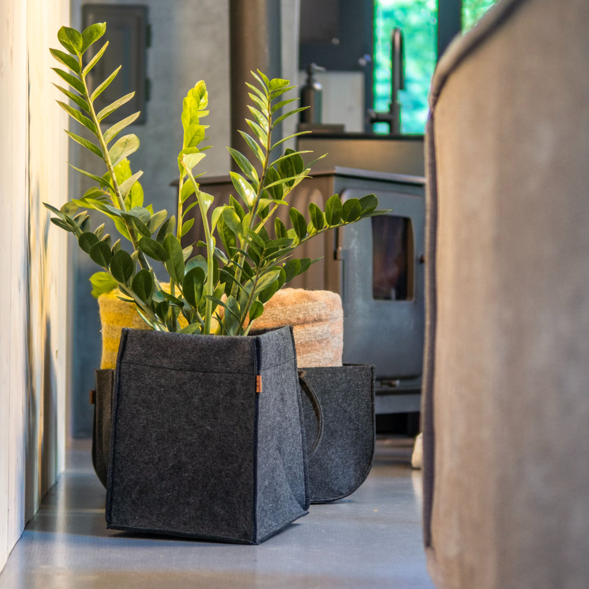 Filtorganisatör fyrkantig svart