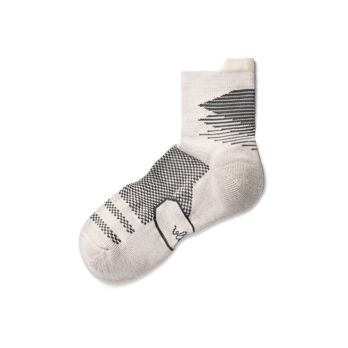 2 par sportstrumpor av merinoull beige