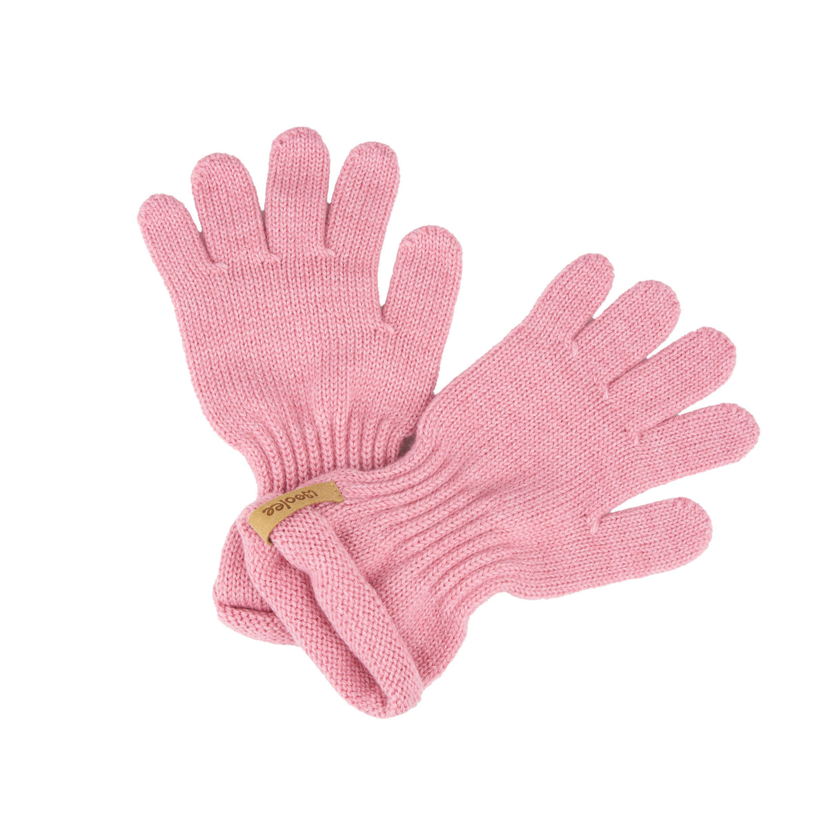 Barnmerinoullhandskar rosa