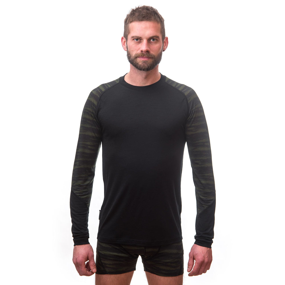 Herr funktionströja Sensor Merino Impress svart