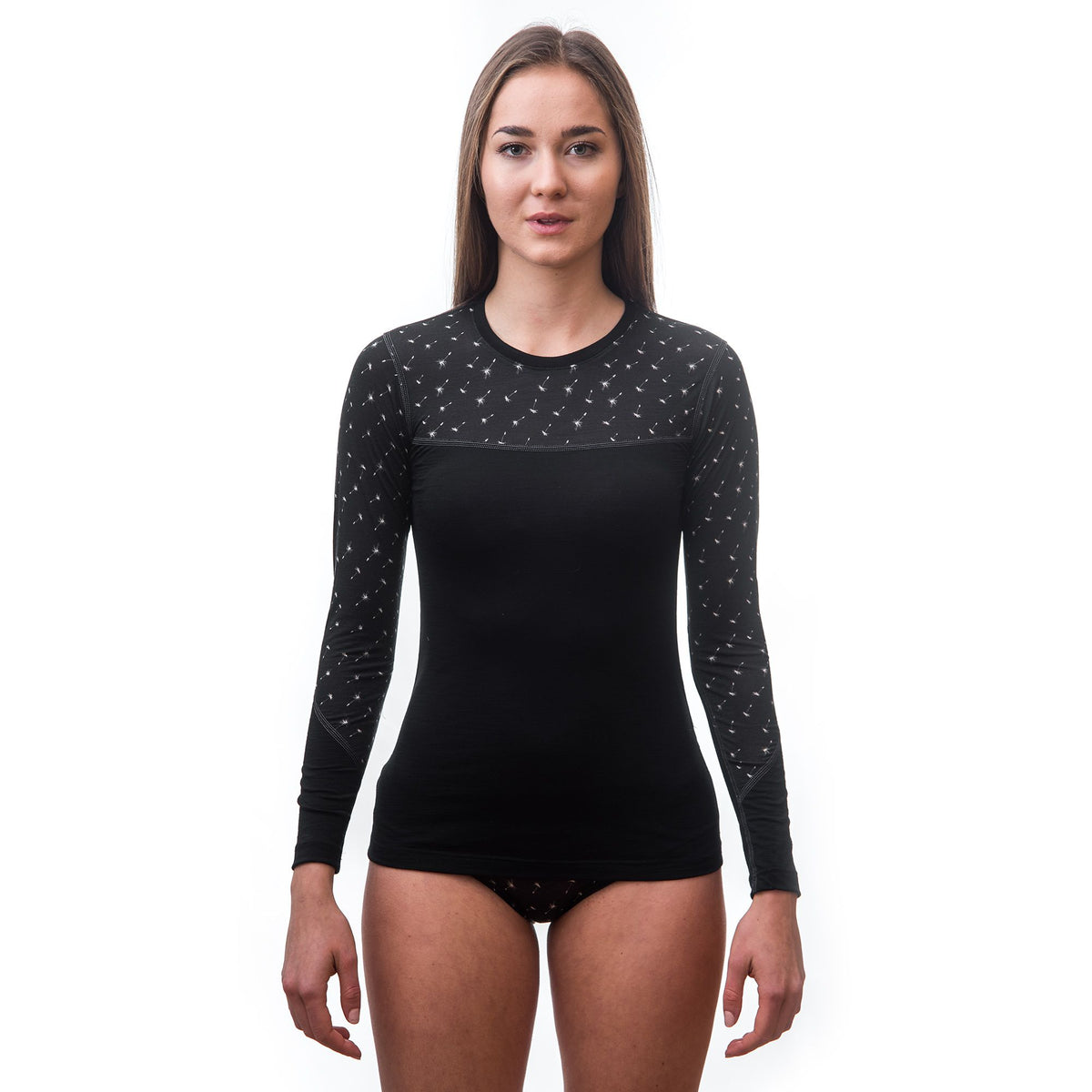 Damfunktionströja Sensor Merino Impress svart