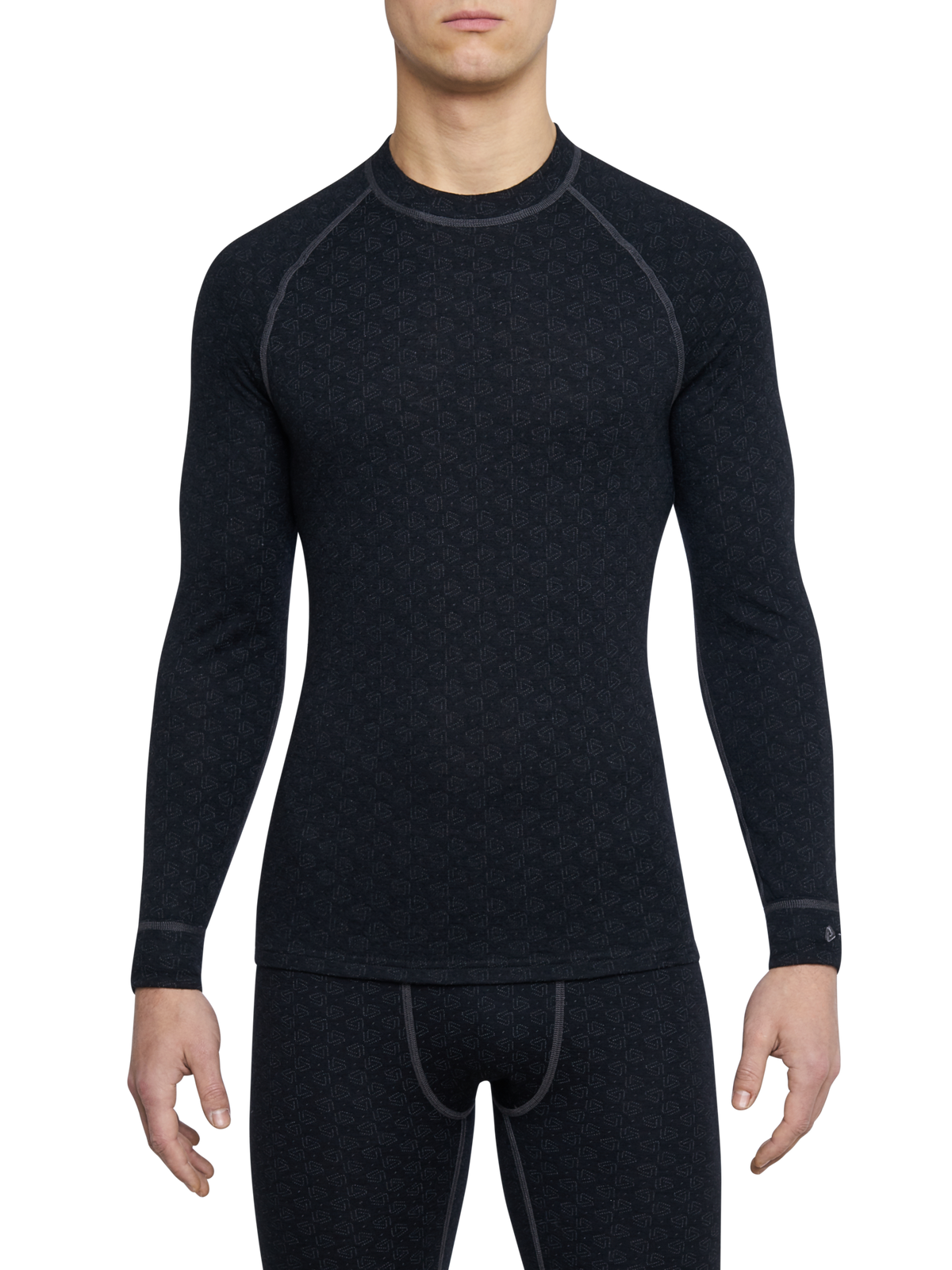 Herrfunktionströja i merinoull XTREME Thermowave svart