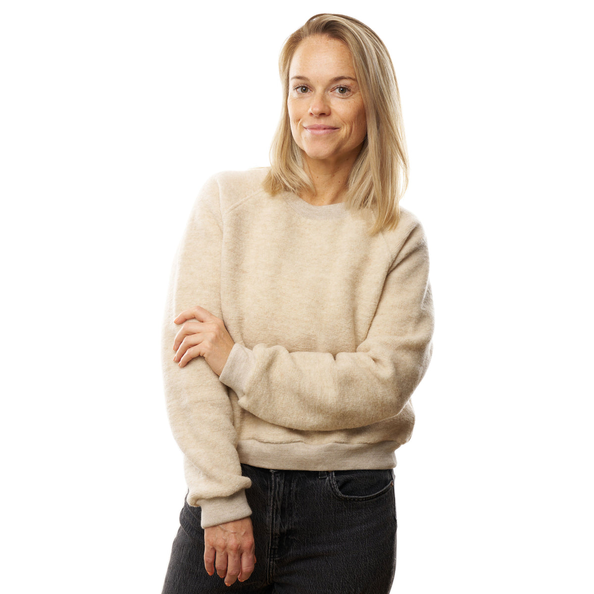 Ulltröja beige
