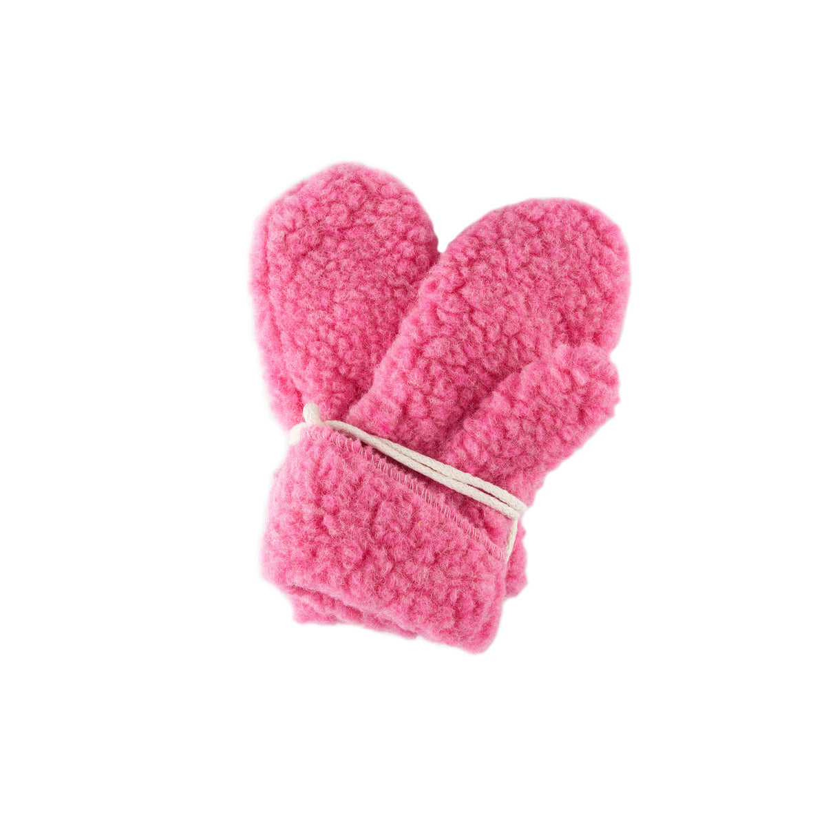 Barnfårullsvantar rosa