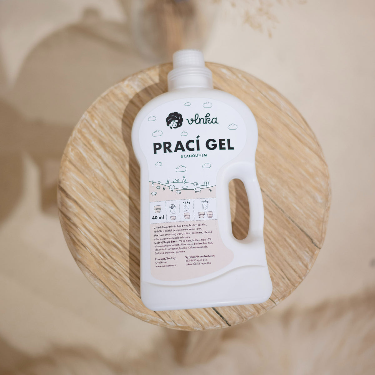 Tvättgel med lanolin 1l