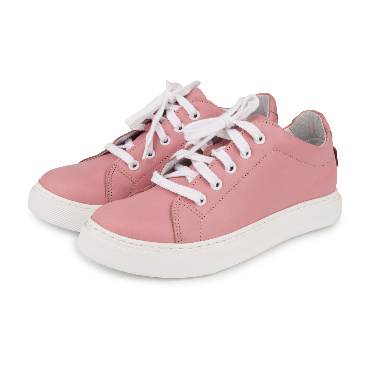 Damhälsolädersneakers Viola rosa
