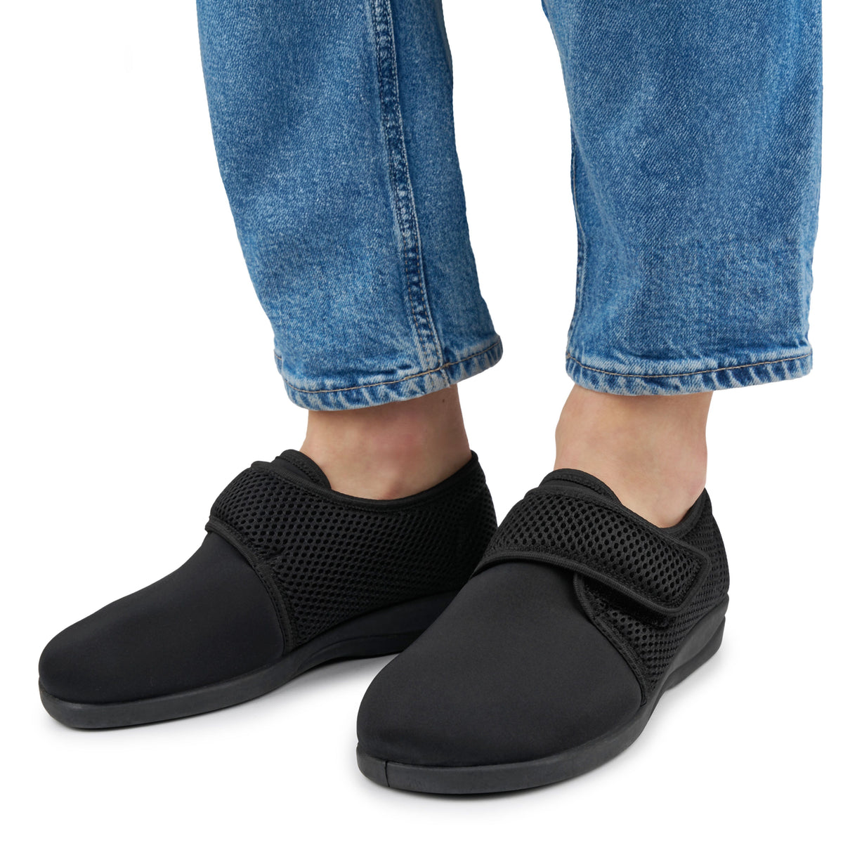 Breda damsneakers för hallux Halina svart