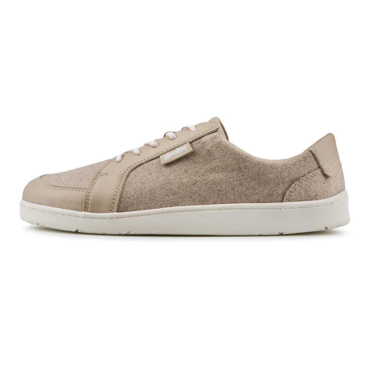 Herr barfota ulltennisskor Teo beige