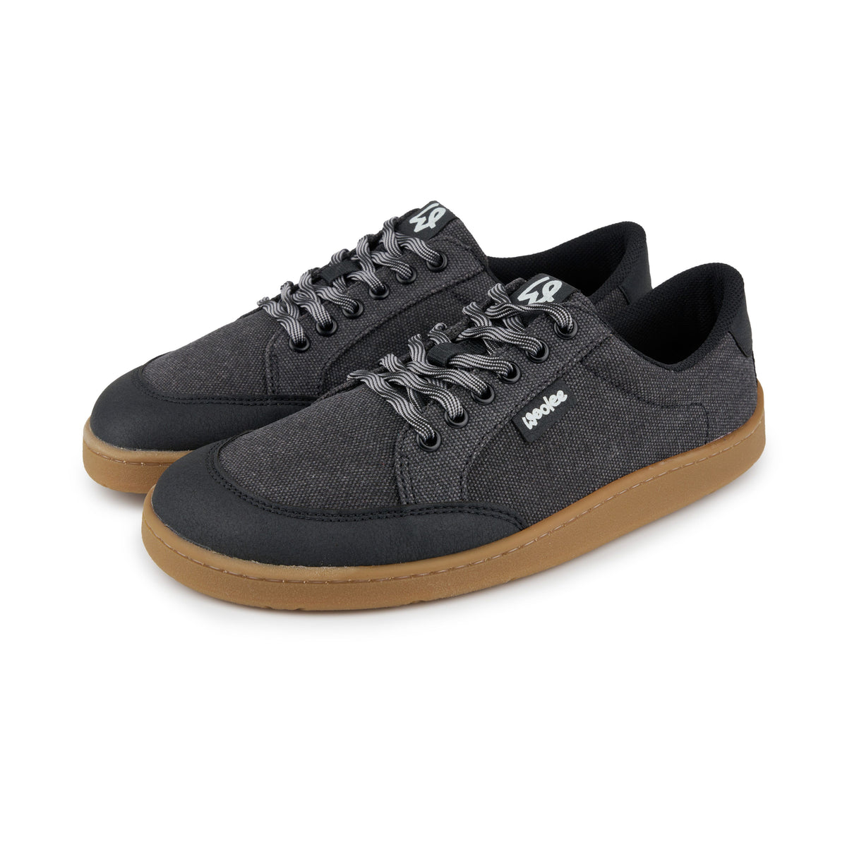 Dam barfota textil sneakers Oxy svart
