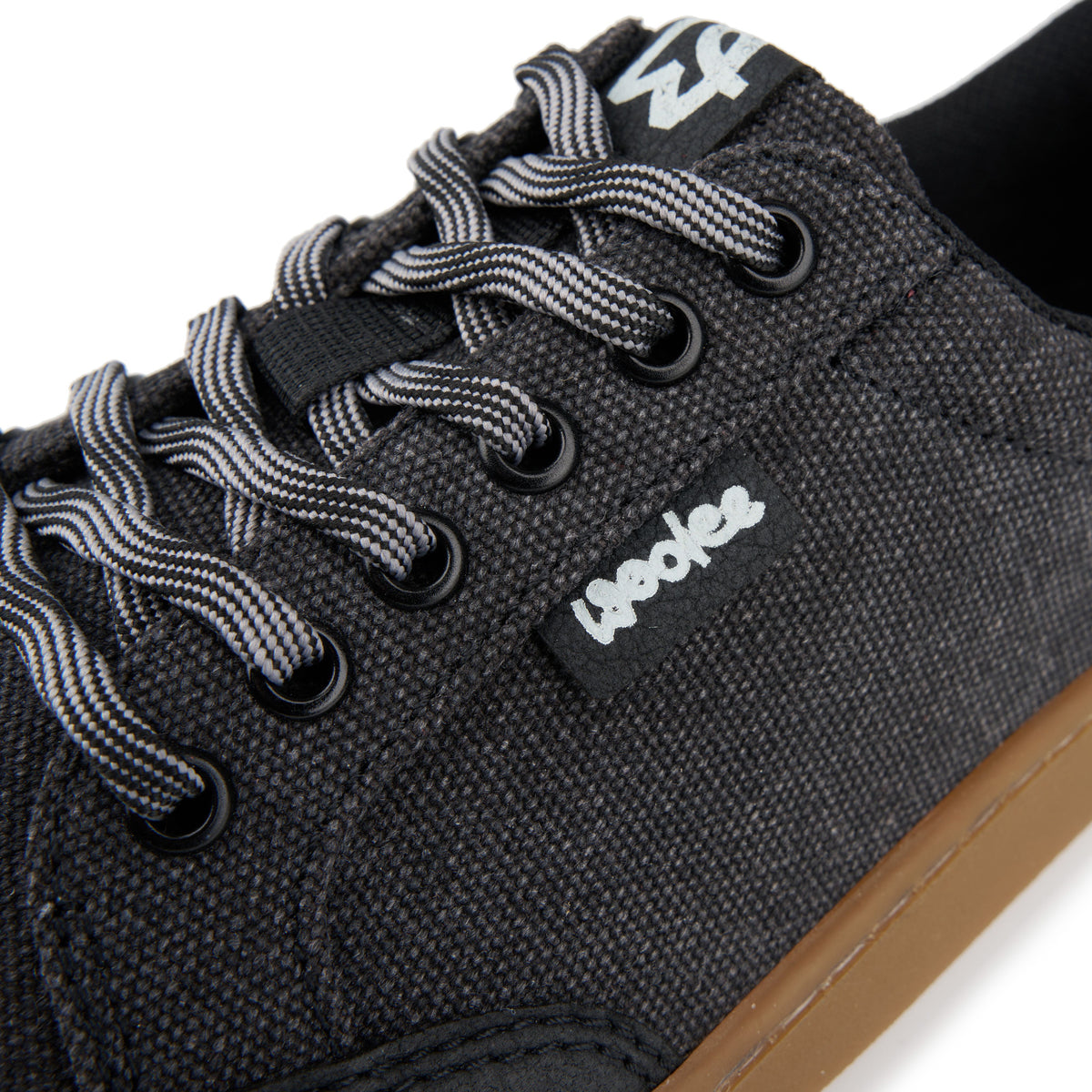 Herr barfota textil sneakers Oxy svart