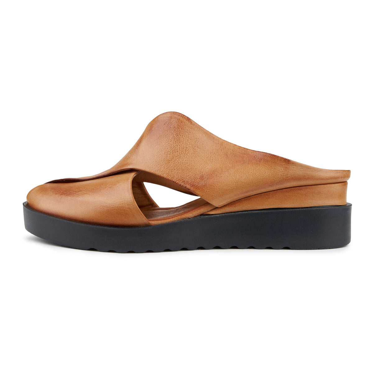 Damläderslip-in-tofflor Helga brun