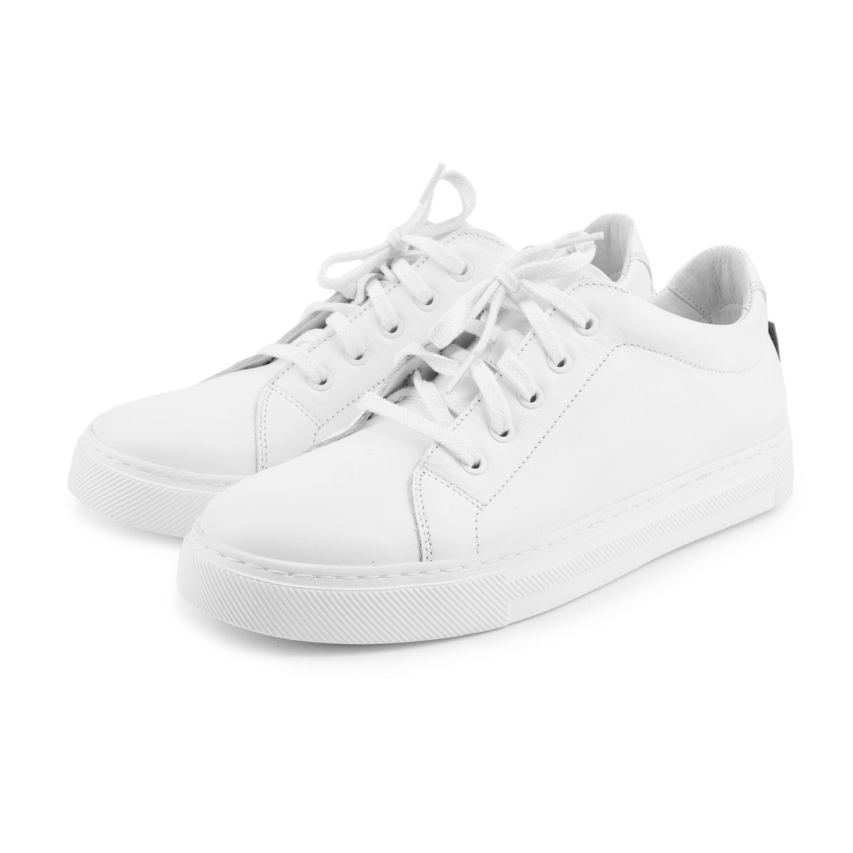 Herrhälsolädersneakers Vilhelm vit