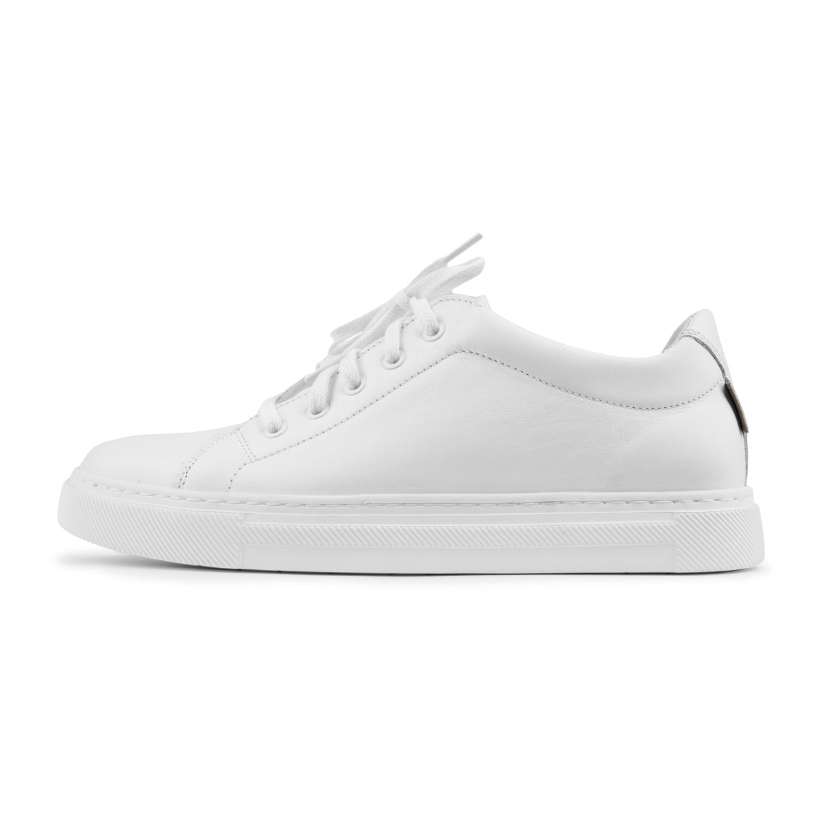 Herrhälsolädersneakers Vilhelm vit