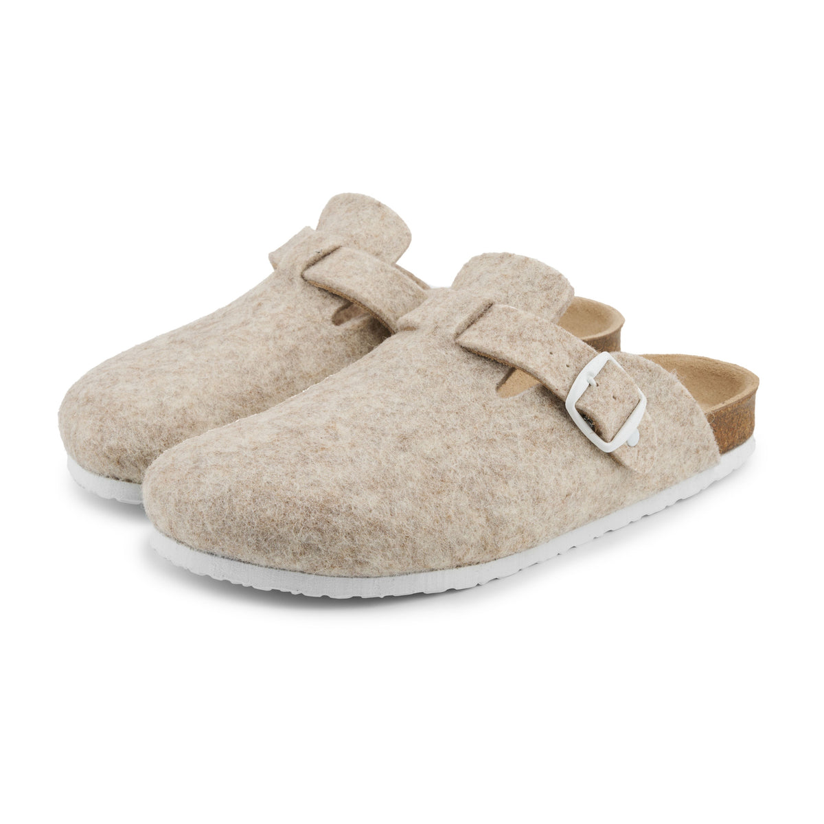 Damhälskorktofflor Michaela beige