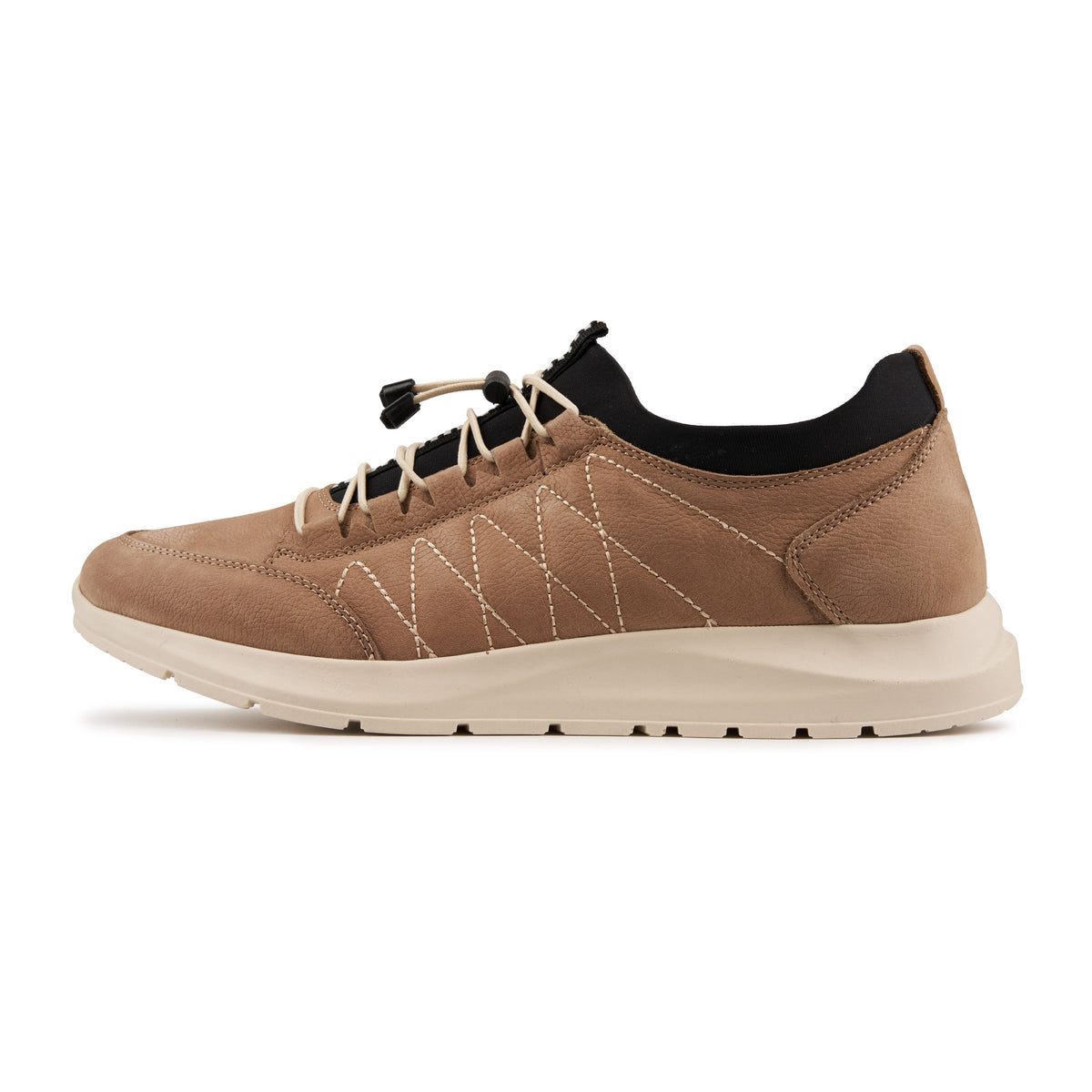 Herrlädersneakers Denis beige