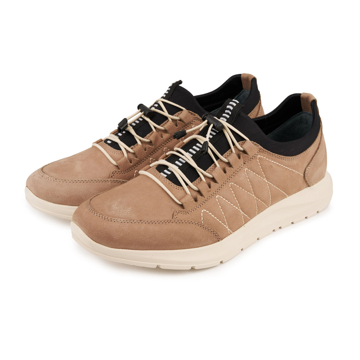Herrlädersneakers Denis beige